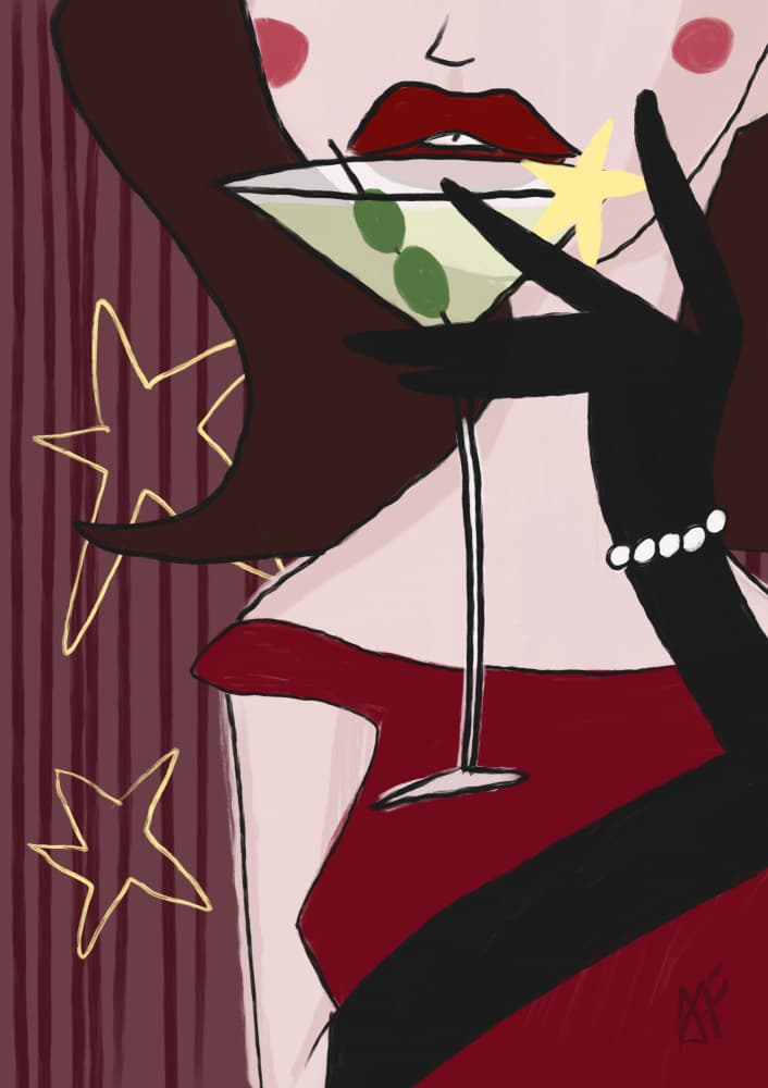 Glamour Martini Lady