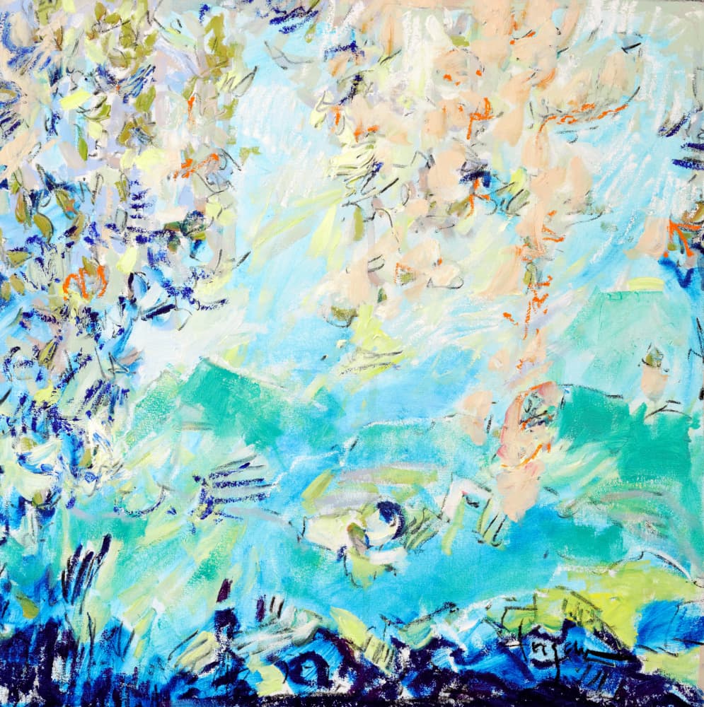 Expressionist Colorful Abstract by Dorothy Fagan — canvas wall art