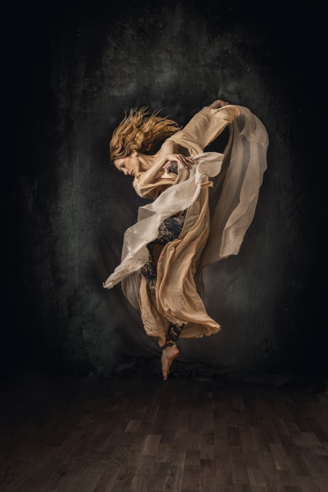 Ethereal Floating Woman by Eddie Kavanagh — canvas wall art
