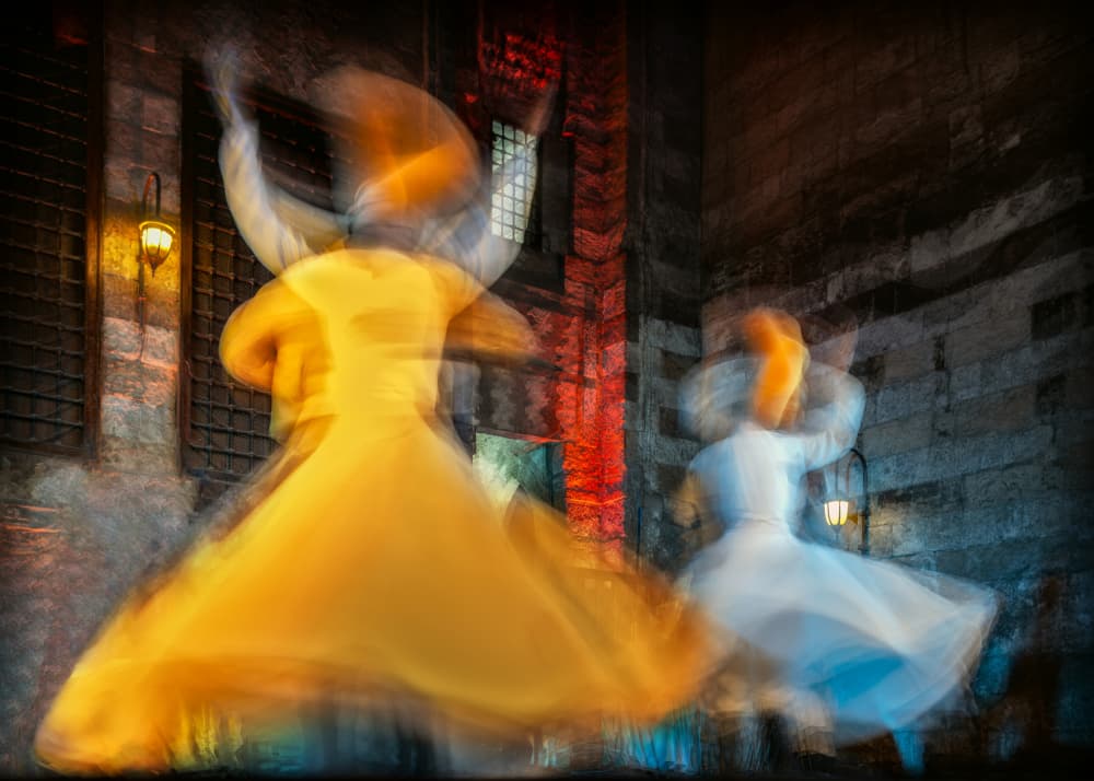Whirling Spiritual Dance by Mohamed Shawki — canvas wall art