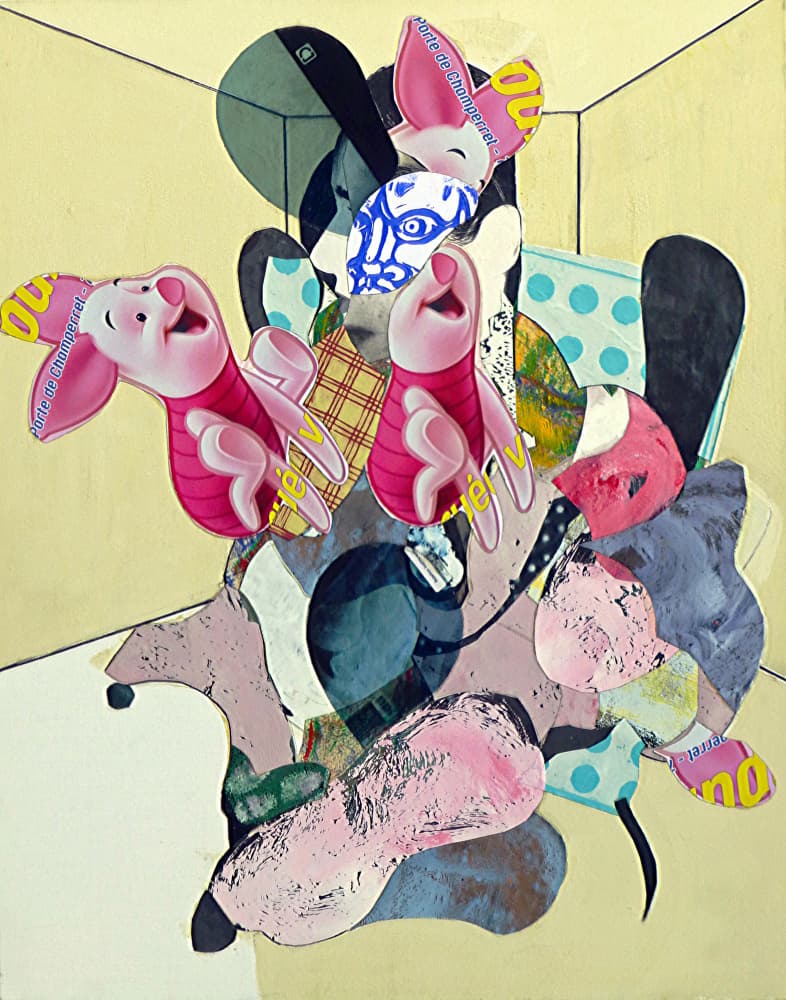 Playful Character Collage by Pascal Marlin — canvas wall art