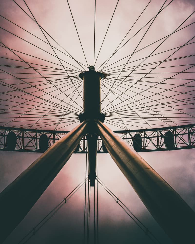 Grand Wheel Structure by Stefan Buder — canvas wall art