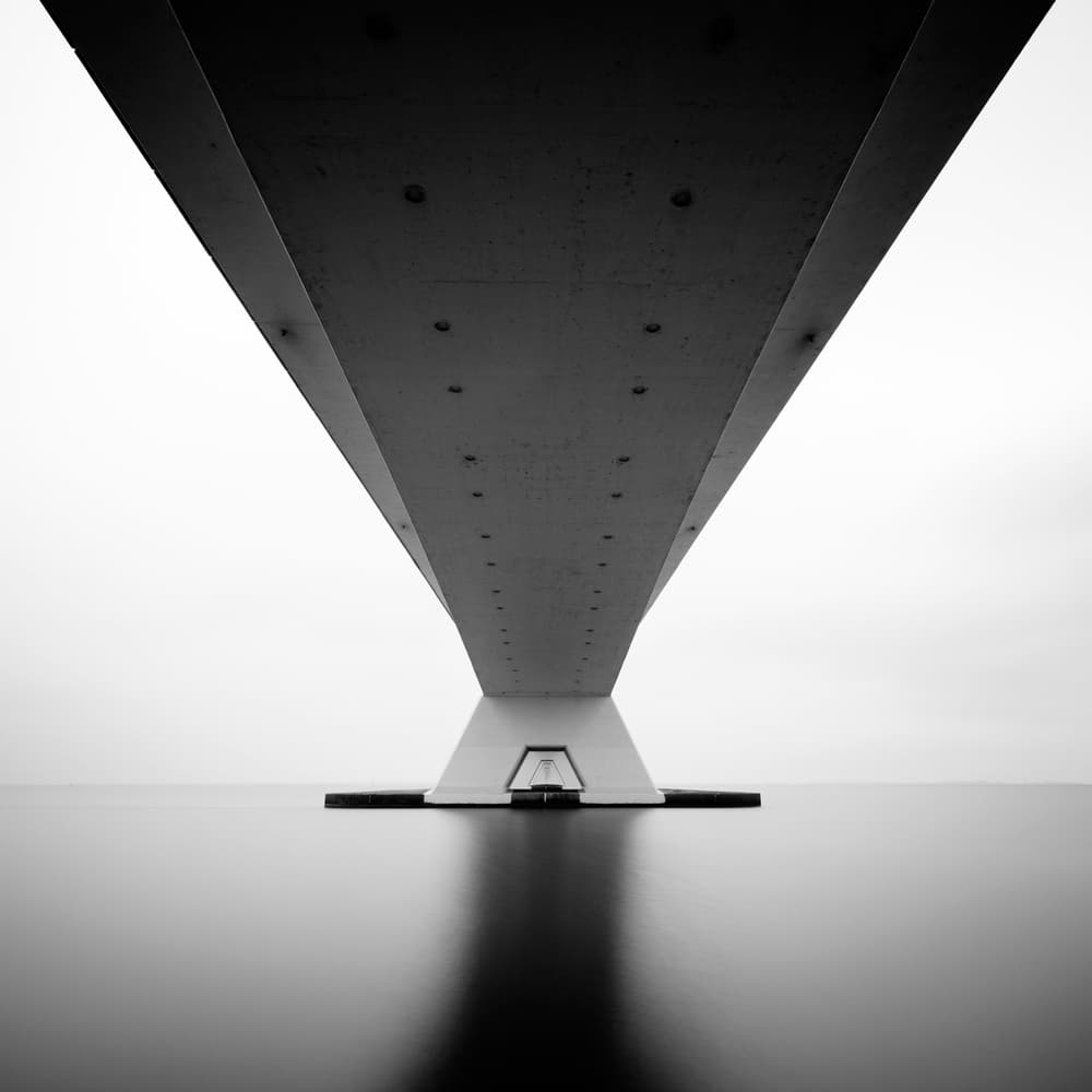Modern Bridge Reflection by Steve Cheetham — canvas wall art