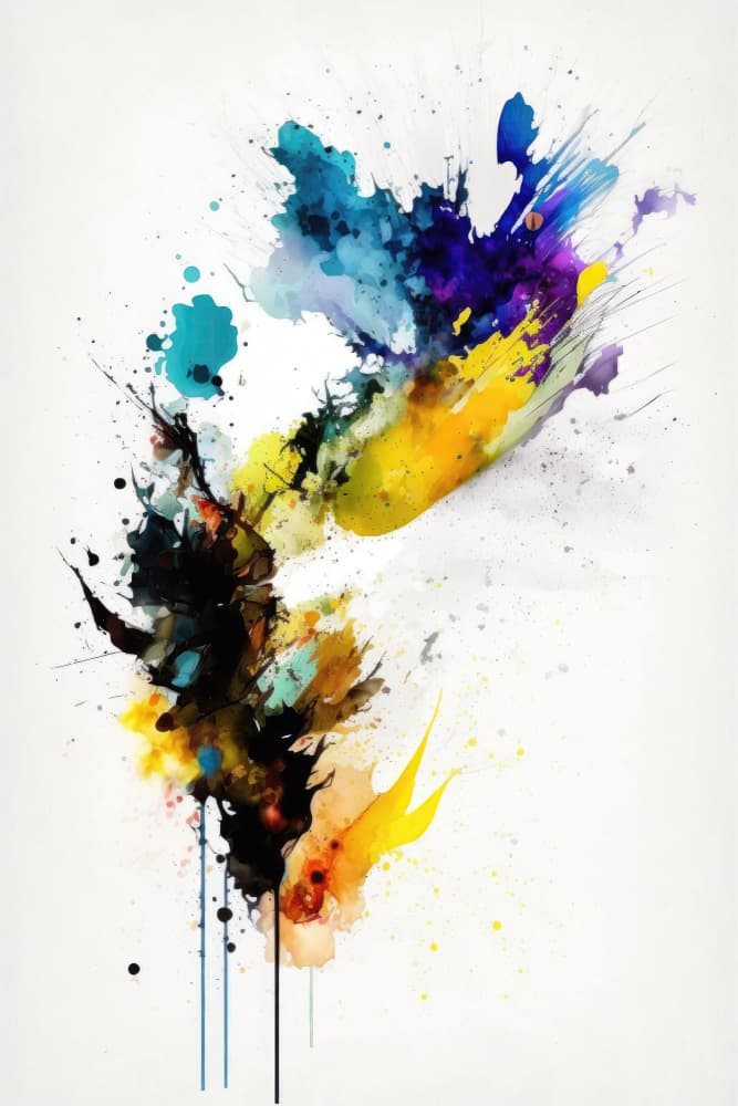 Vibrant Paint Splash by Mauro — canvas wall art