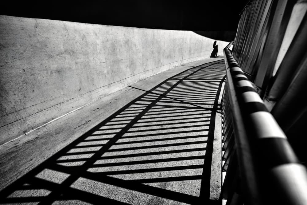 Solitary Walkway Shadows by Rahmad Adriansyah — canvas wall art