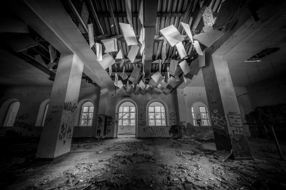 Abandoned Papers Mystery by Andrea Comari — canvas wall art
