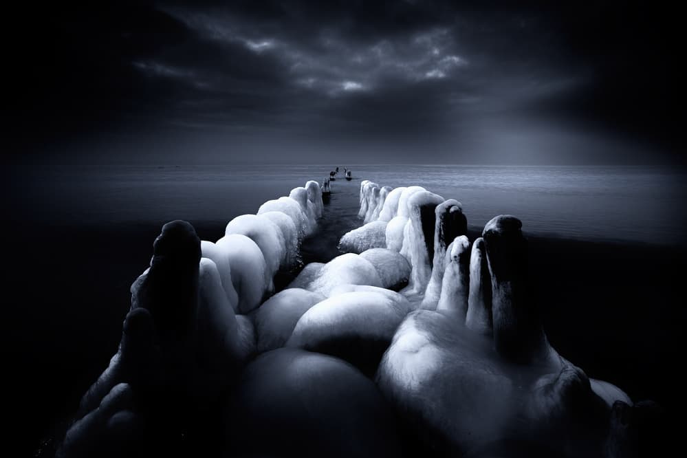 Frozen Ocean Twilight by Dmitry Kulagin — canvas wall art