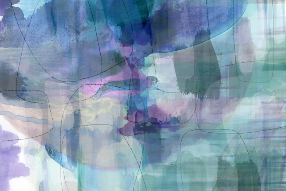Fluid Watercolor Abstract by cartissi — canvas wall art