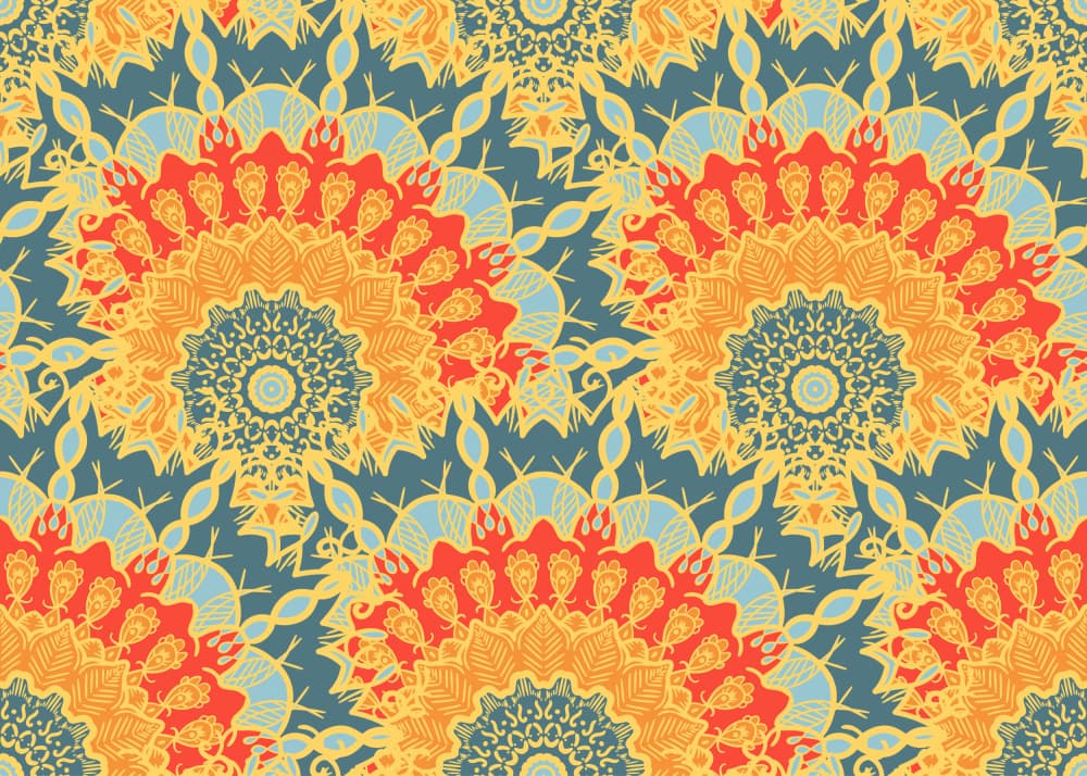 Bohemian Floral Mandalas by Marika Barsrsind — canvas wall art