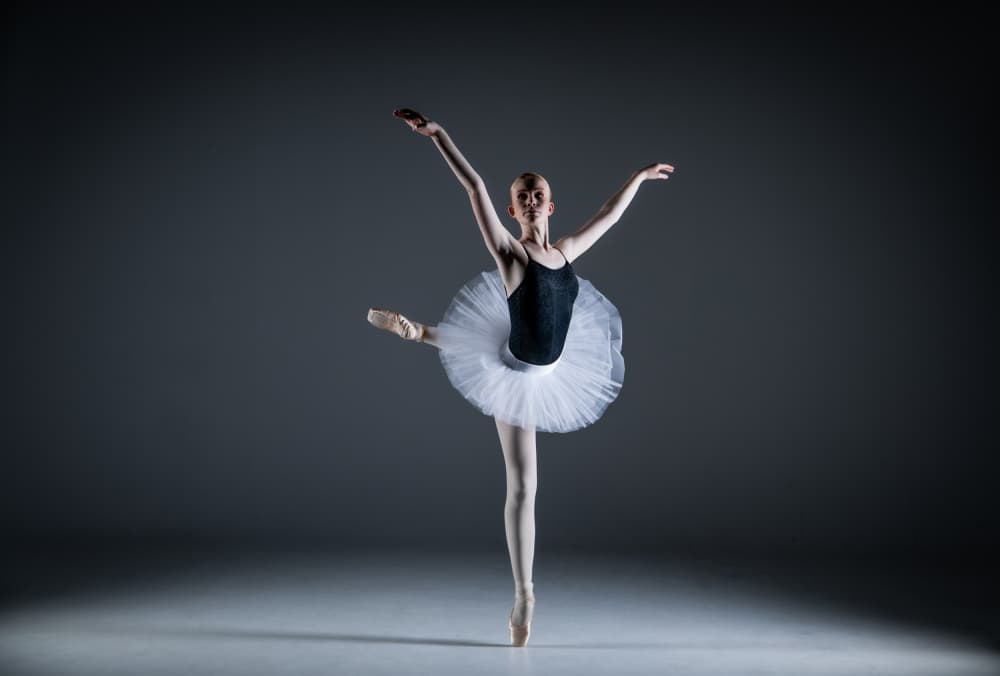 Graceful Ballet Dancer by Jørgen Sørensen — canvas wall art