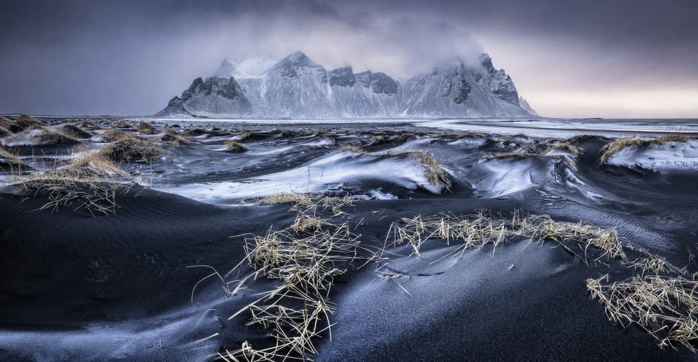 Winter Black Sand Peaks by Ivan Pedretti — canvas wall art