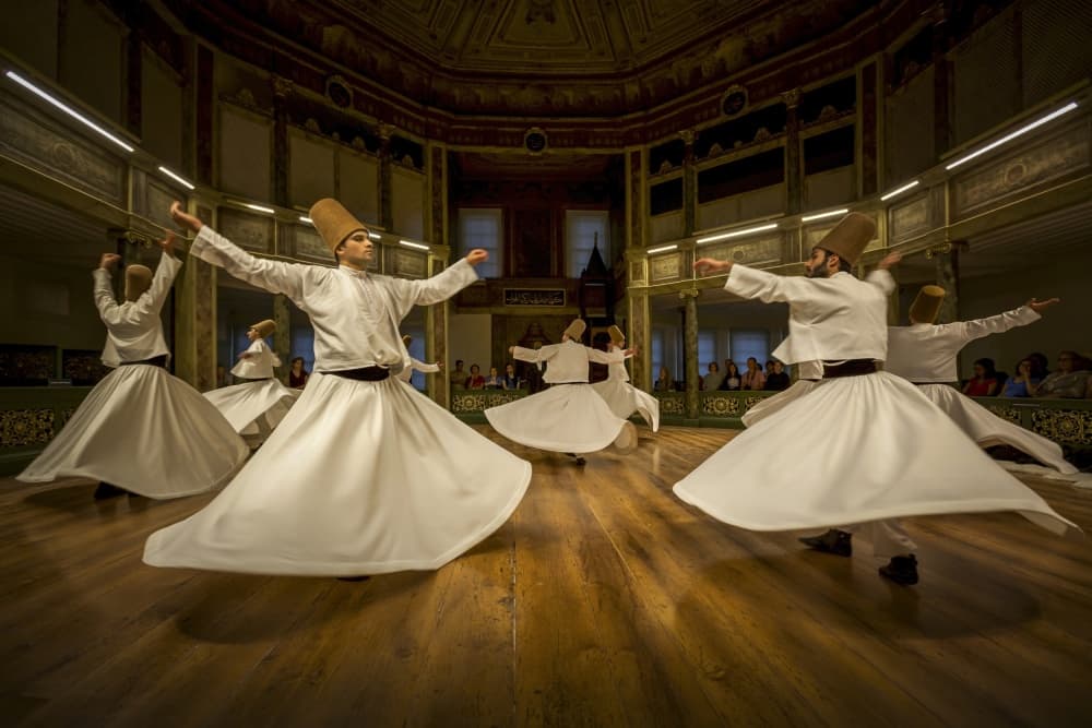 Whirling Dervishes Ceremony by Walde Jansky — canvas wall art