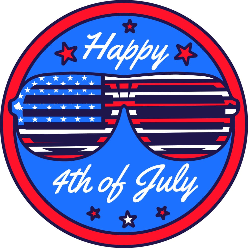 USA Happy 4th Of July by Marika Barsrsind — canvas wall art