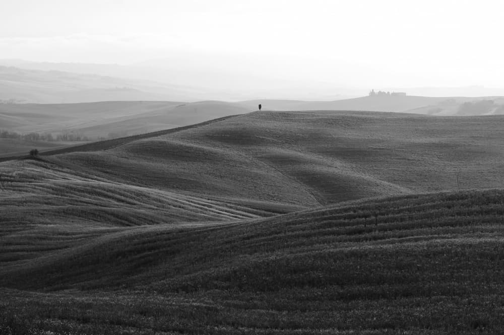 Lone Figure Serene Hills by Stefano Castoldi — canvas wall art