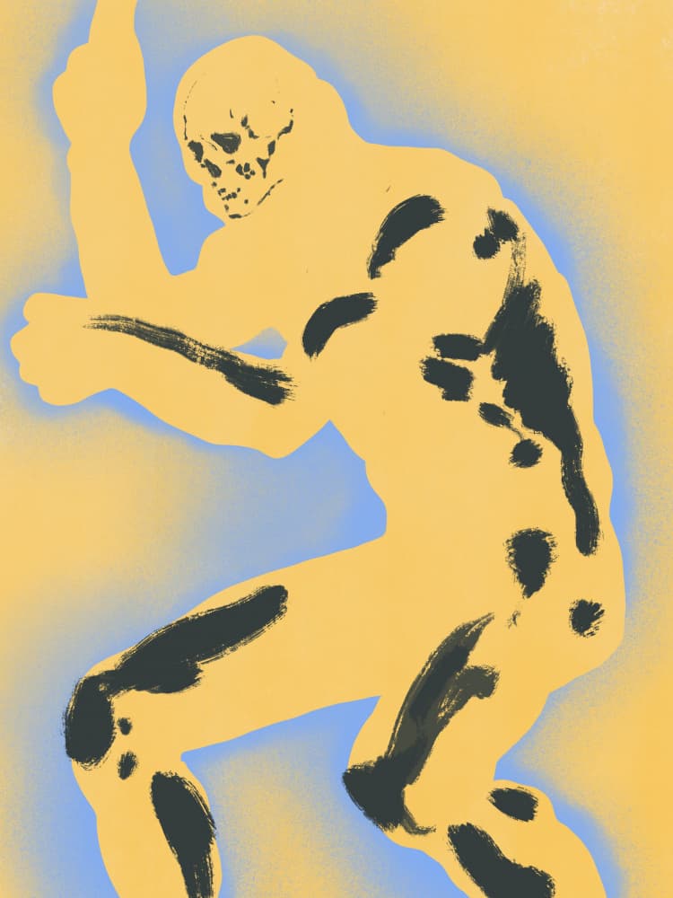 Dark Golden Climber by Little Dean — canvas wall art