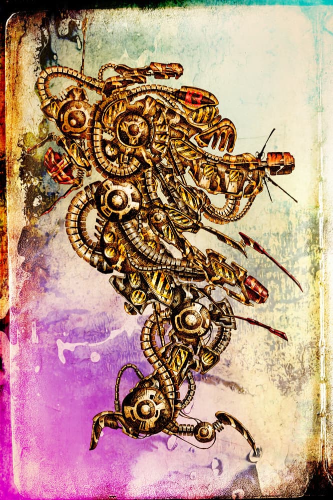 Steampunk Mech Beast by Rafal Kulik — canvas wall art