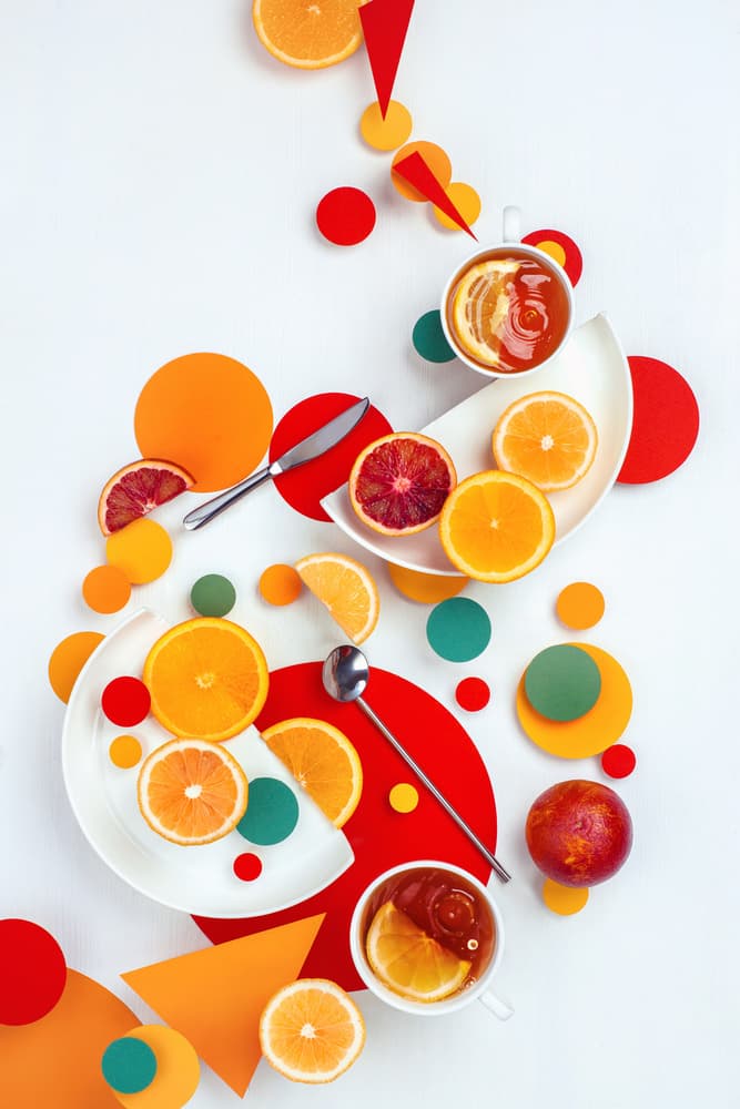 Vibrant Orange Still Life by Dina Belenko — canvas wall art