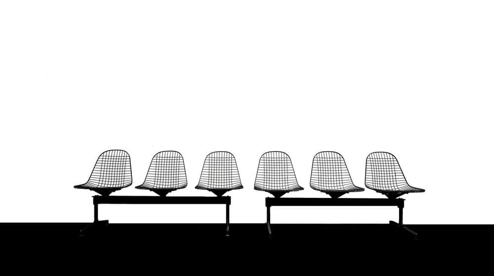 Modern Wire Chairs by Anette Ohlendorf — canvas wall art