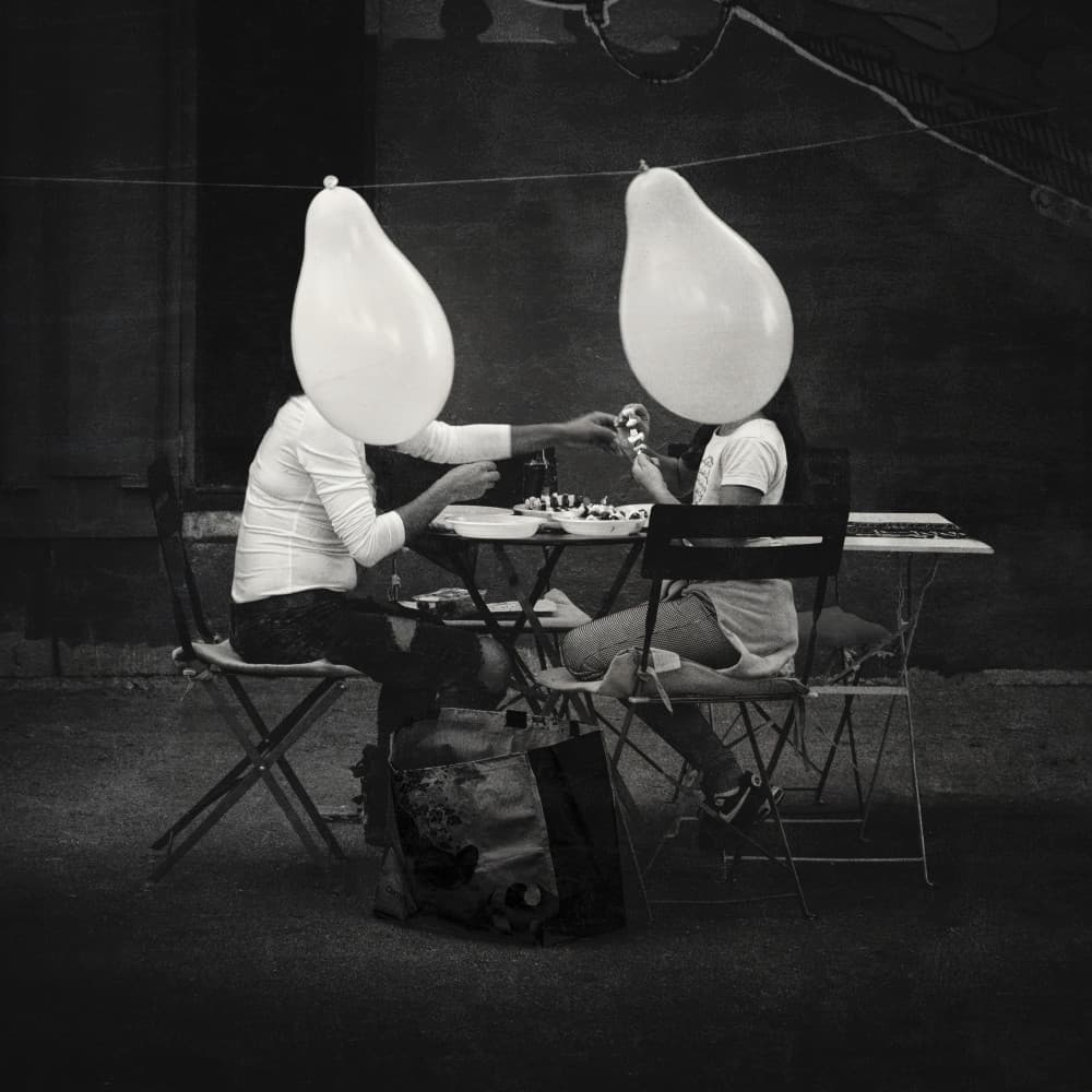 Balloon Heads Game by Alexander Jikharev — canvas wall art