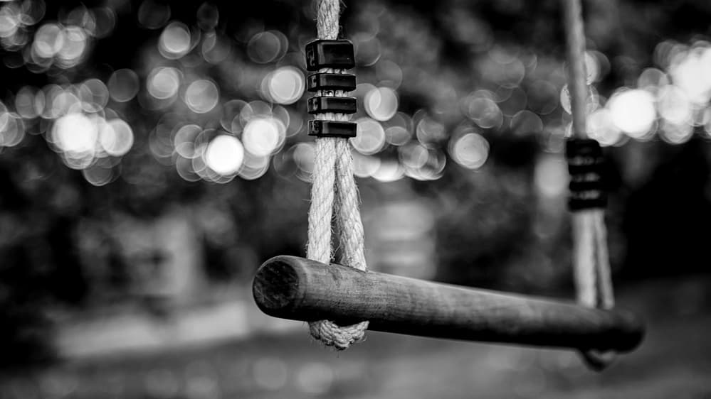 Nostalgic Garden Swing by Richard Bland — canvas wall art