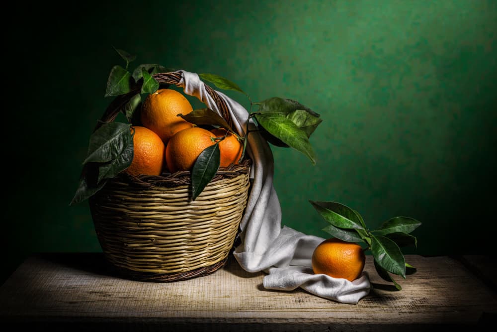 Fresh Oranges Still Life by Adriana Vitale — canvas wall art