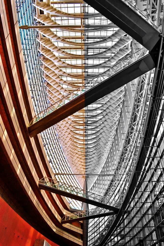 Split Tone Architecture Curves by Keisuke Togawa — canvas wall art