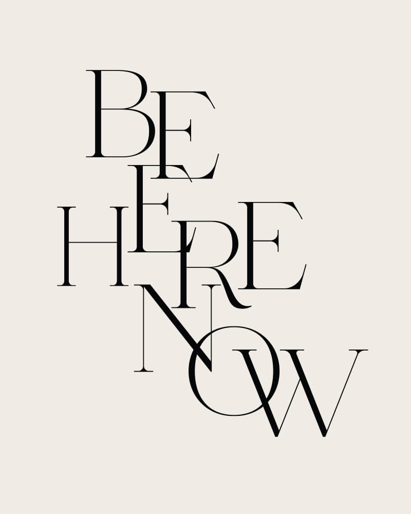 Be Here Now Message by KsanaKalpa — canvas wall art