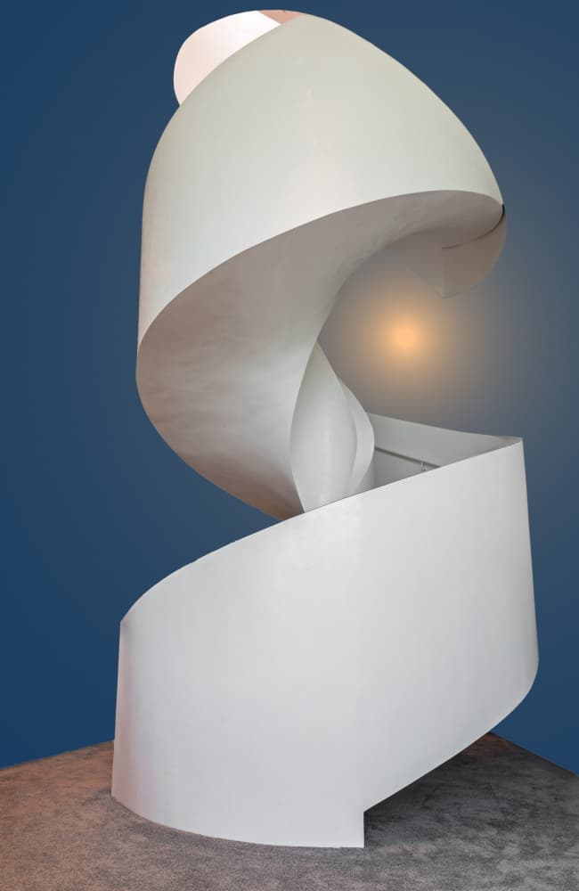 Modern Spiral Staircase by Urs Zimmermann — canvas wall art