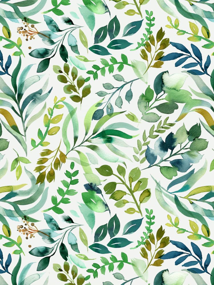 Lush Botanical Leaves by Ninola Design — canvas wall art