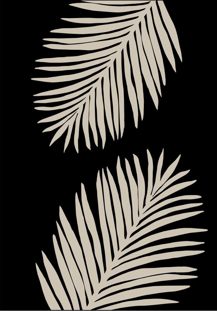 Minimalist Palm Leaves by Pictufy Studio — canvas wall art
