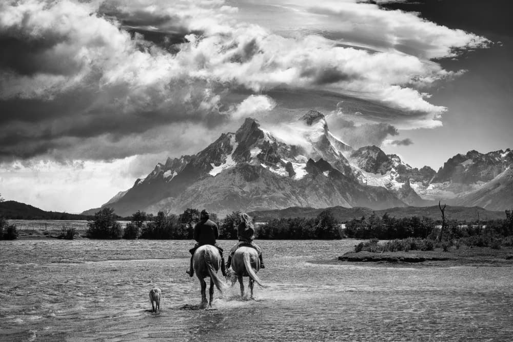 Mountain Riders Journey by Michel Groleau — canvas wall art