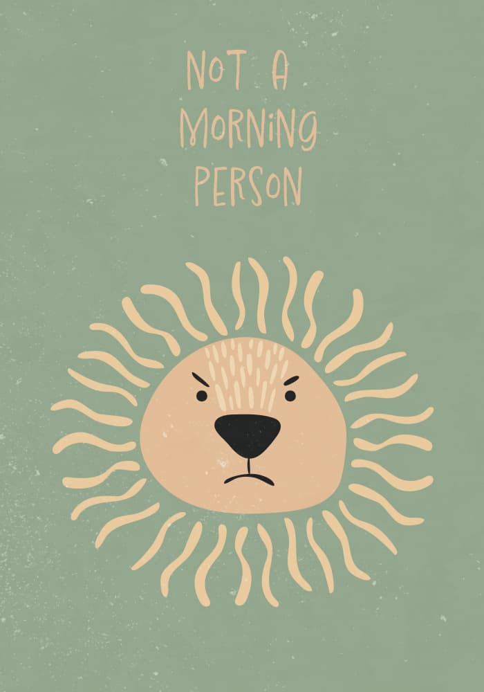 Grumpy Morning Sun by Sarah Manovski — canvas wall art