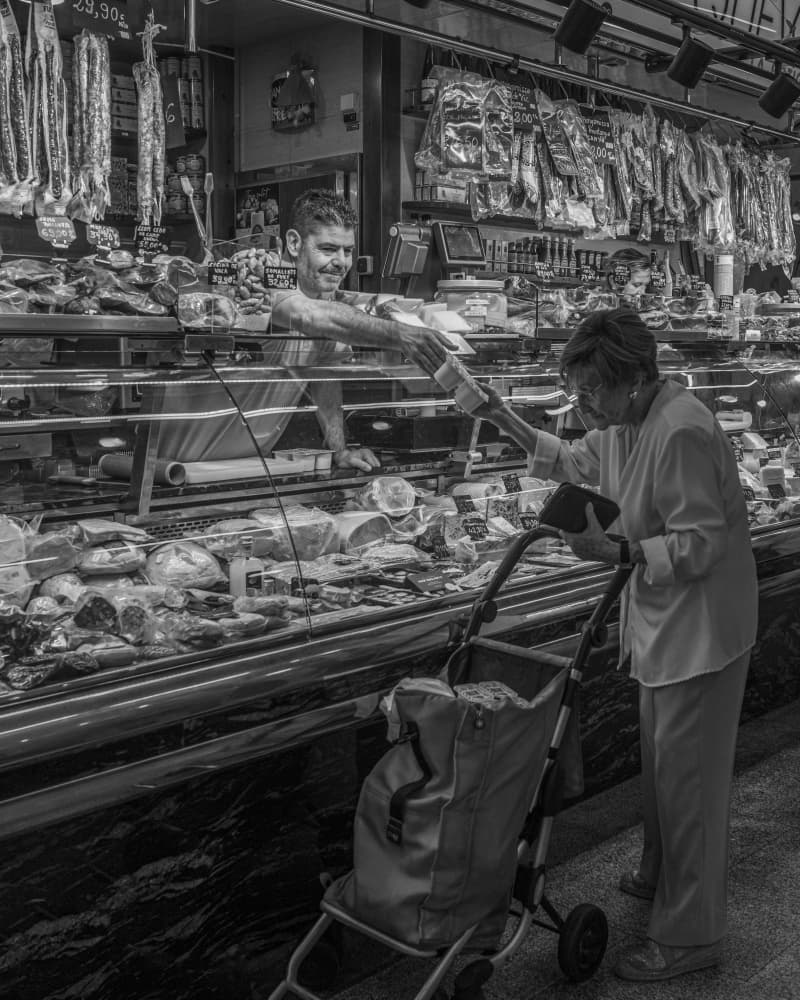 Butcher's Friendly Service by Wendy Fischer Hartman — canvas wall art