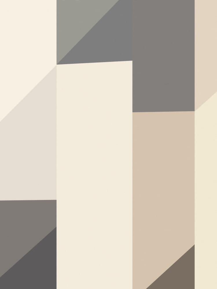 Abstract Geometric Blocks by Little Dean — canvas wall art