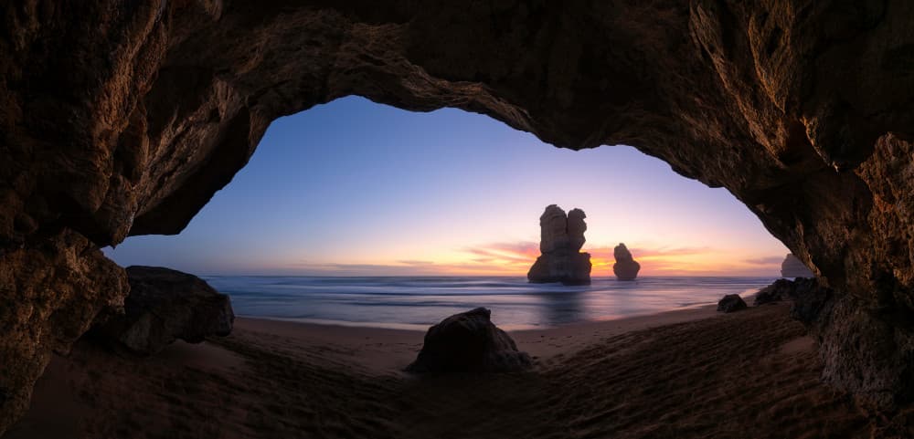 Cave View Twelve Apostles by Jingshu Zhu — canvas wall art