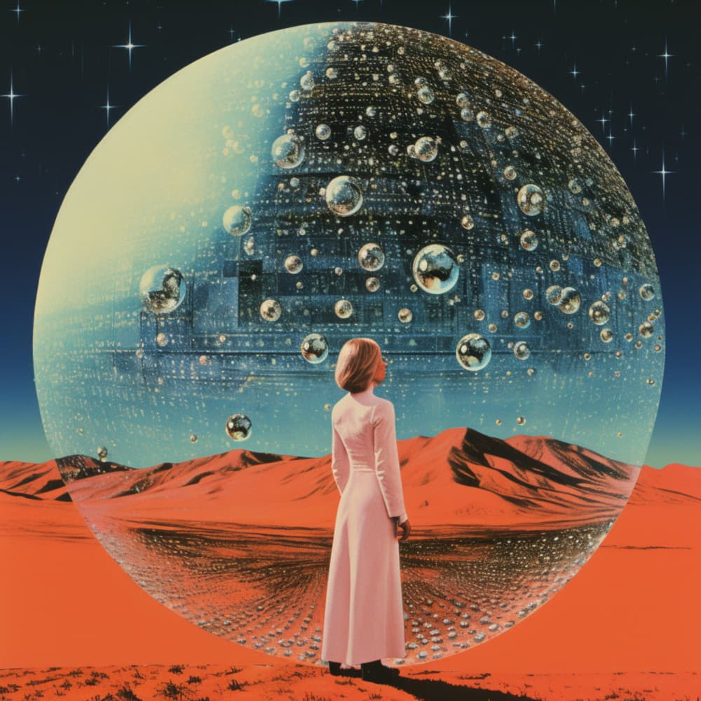 Woman Future Sphere by Samantha Hearn — canvas wall art