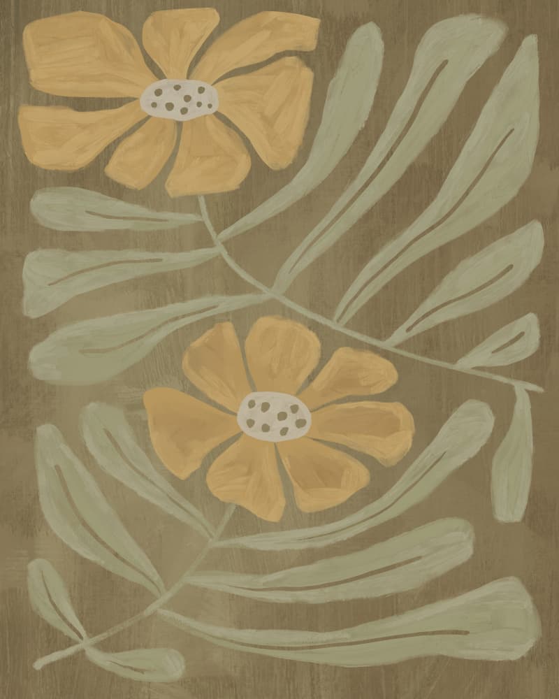 Retro Flower I Julia Cheney by Julia Cheney — canvas wall art