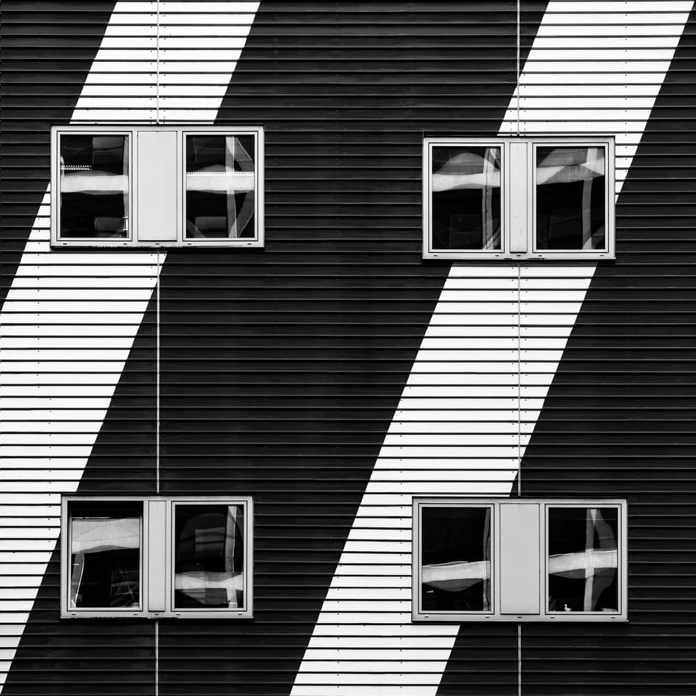 Modern Geometric Architecture by Luc Vangindertael (laGrange) — canvas wall art