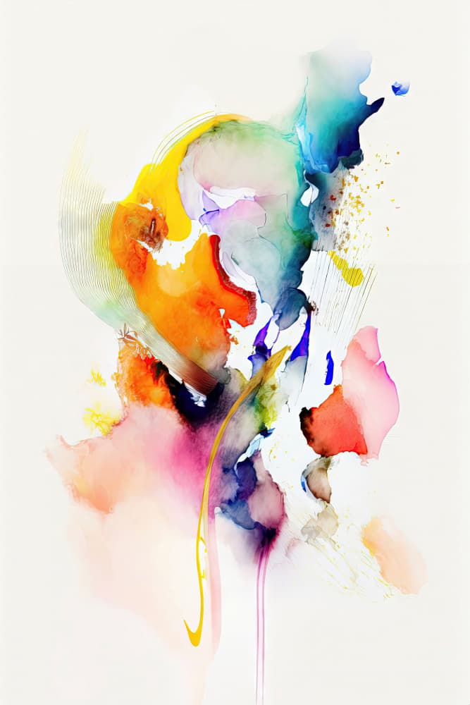 Vibrant Abstract Flow by Mauro — canvas wall art
