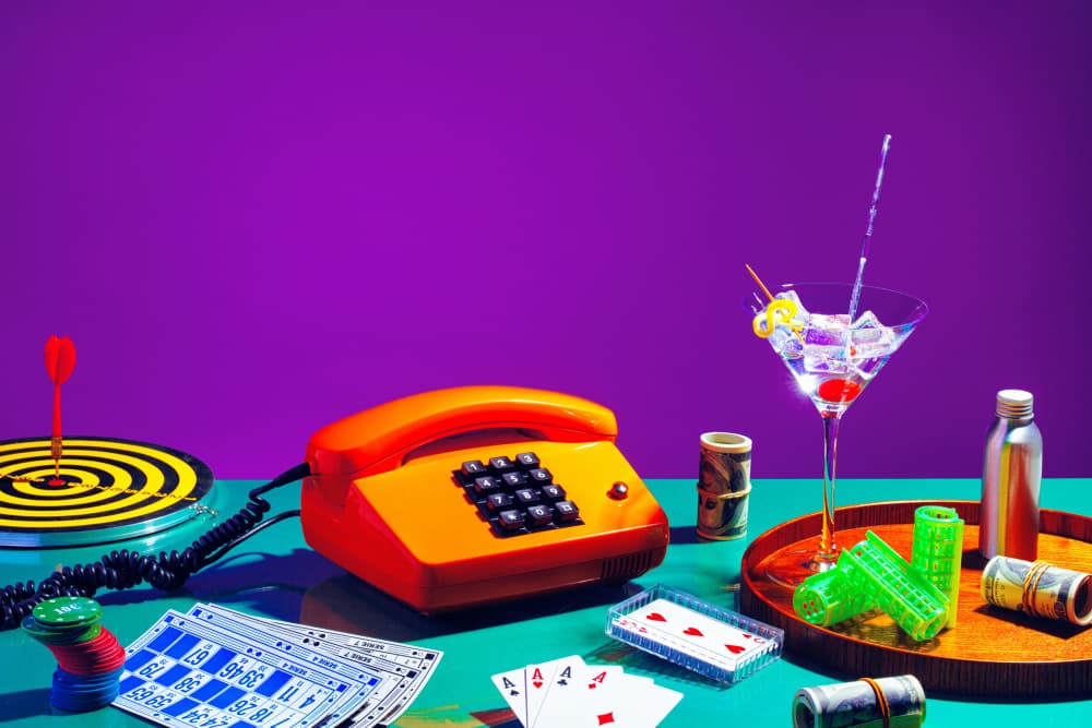 Retro Game Night by Julia Ramiro — canvas wall art