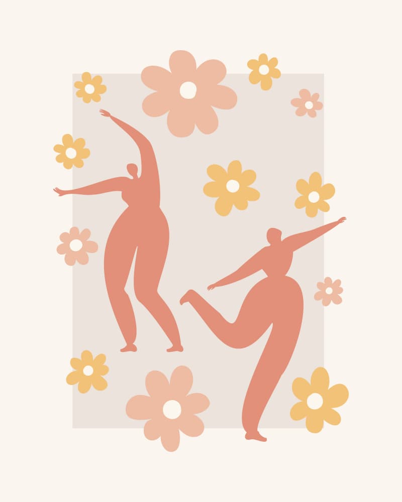 Joyful Blossom Dance by KsanaKalpa — canvas wall art