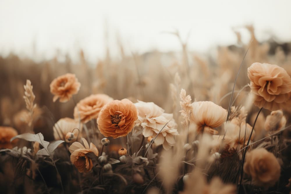 Petals in Sepia by Treechild — canvas wall art