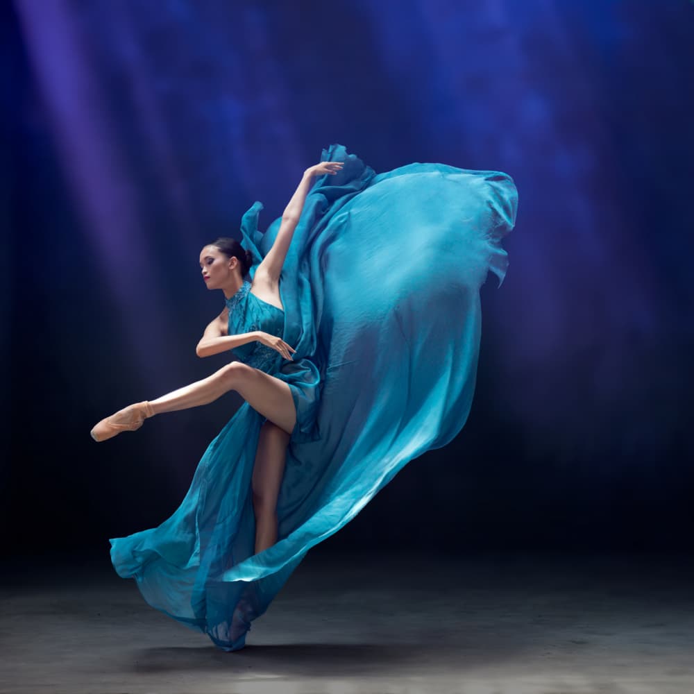Graceful Blue Dancer by Lisdiyanto Suhardjo — canvas wall art