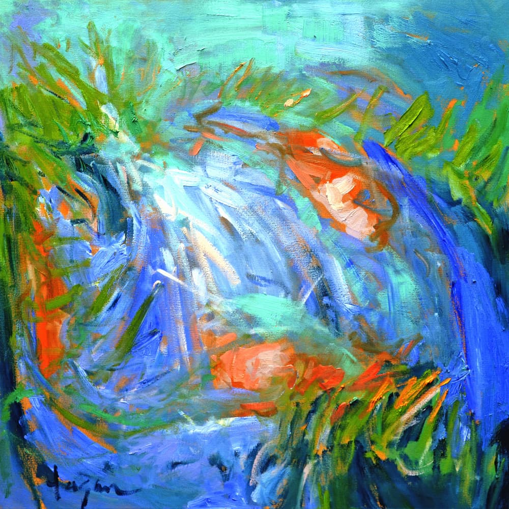 Expressionist Colorful Abstract by Dorothy Fagan — canvas wall art