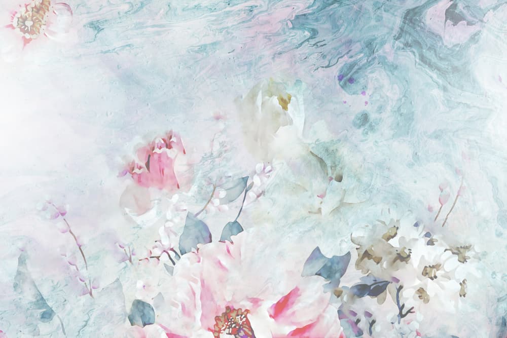 Dreamy Watercolor Blooms by Rafal Kulik — canvas wall art