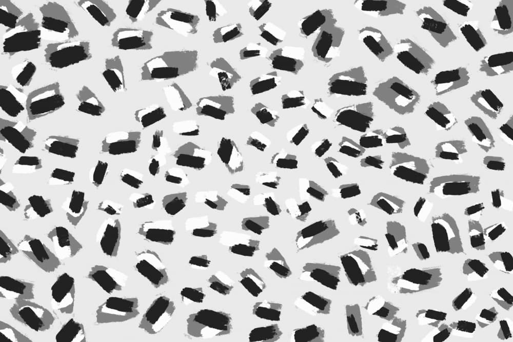 Monochrome Mosaic by Treechild — canvas wall art