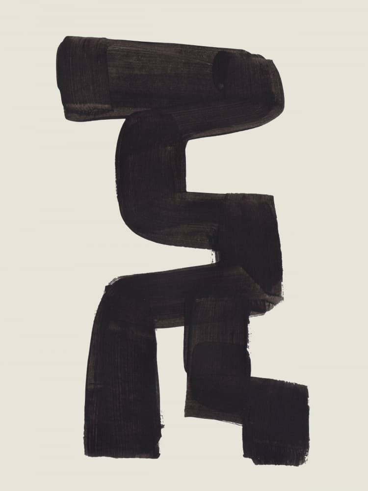 Bold Abstract Stroke by Ejaaz Haniff — canvas wall art