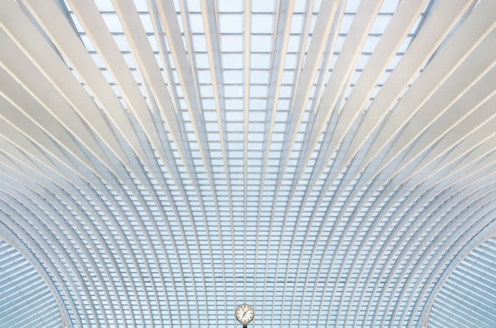 Modern Ceiling Curves by Michiel Hageman — canvas wall art