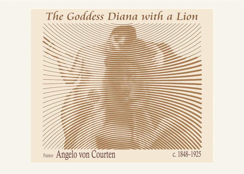 Goddess Diana Lion by Doa Project — canvas wall art