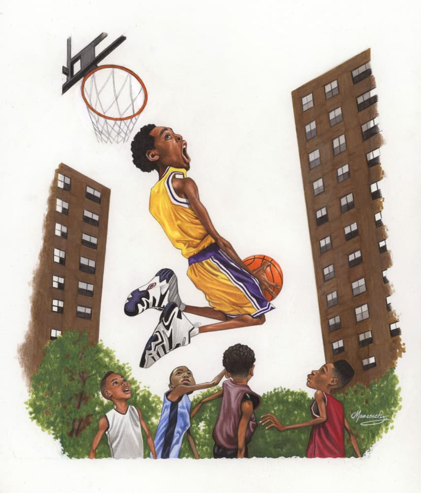 Urban Basketball Dream by Manasseh Johnson Sr. — canvas wall art